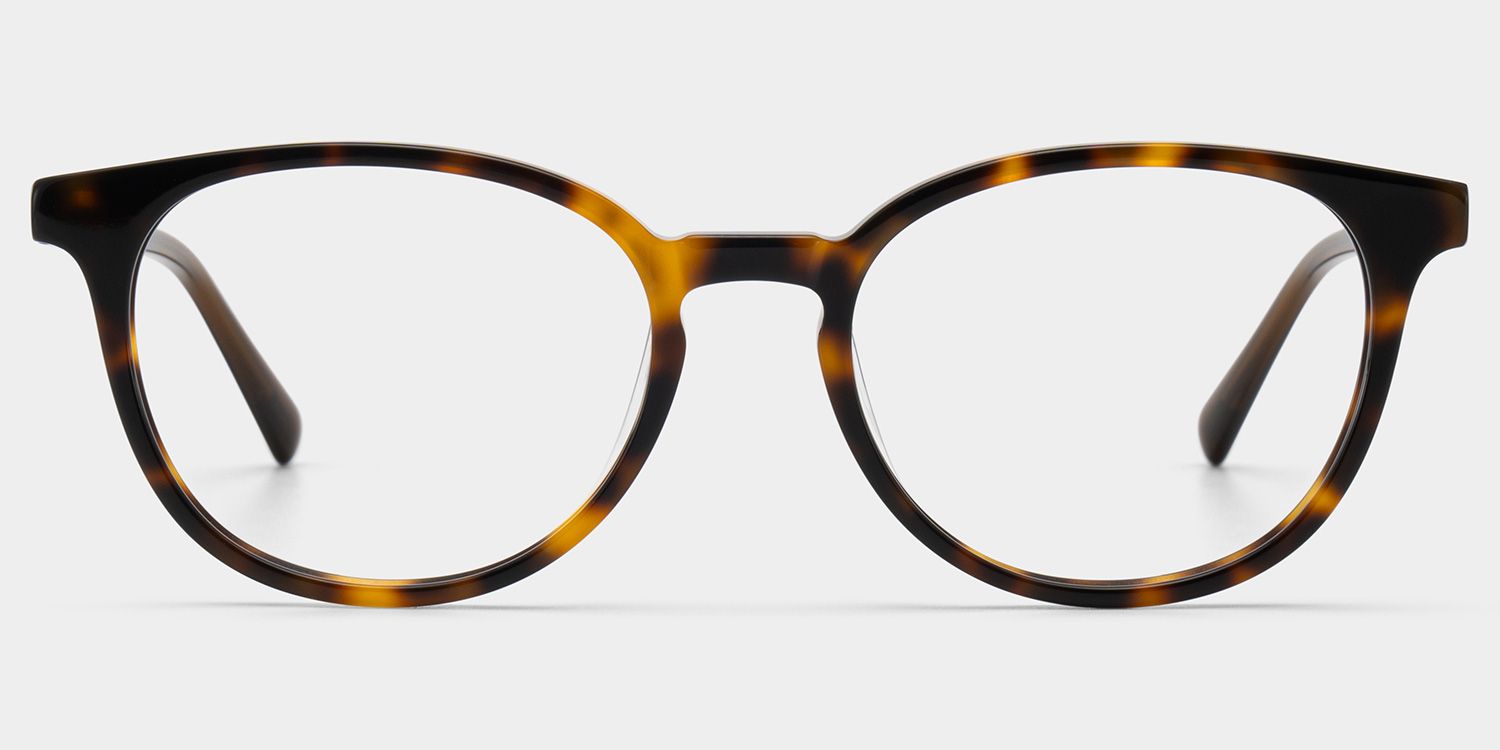 Allison Tortoise Rund Brille2