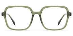 Ember Grün Quadratisch Brille2