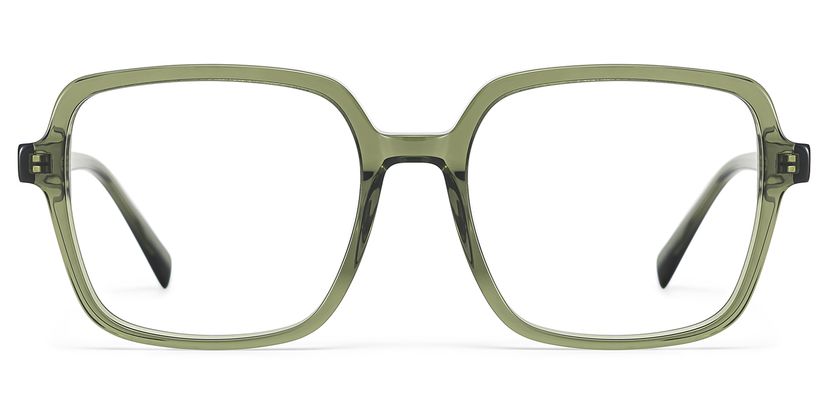 Ember Grün Quadratisch Brille