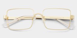Gavin Gold Rechteckig Brille3