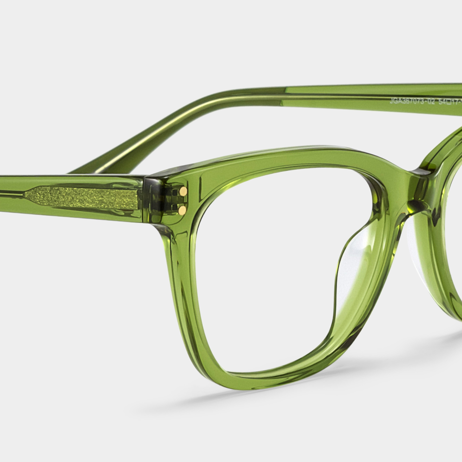 Vivienne Grün Rechteckig Brille6