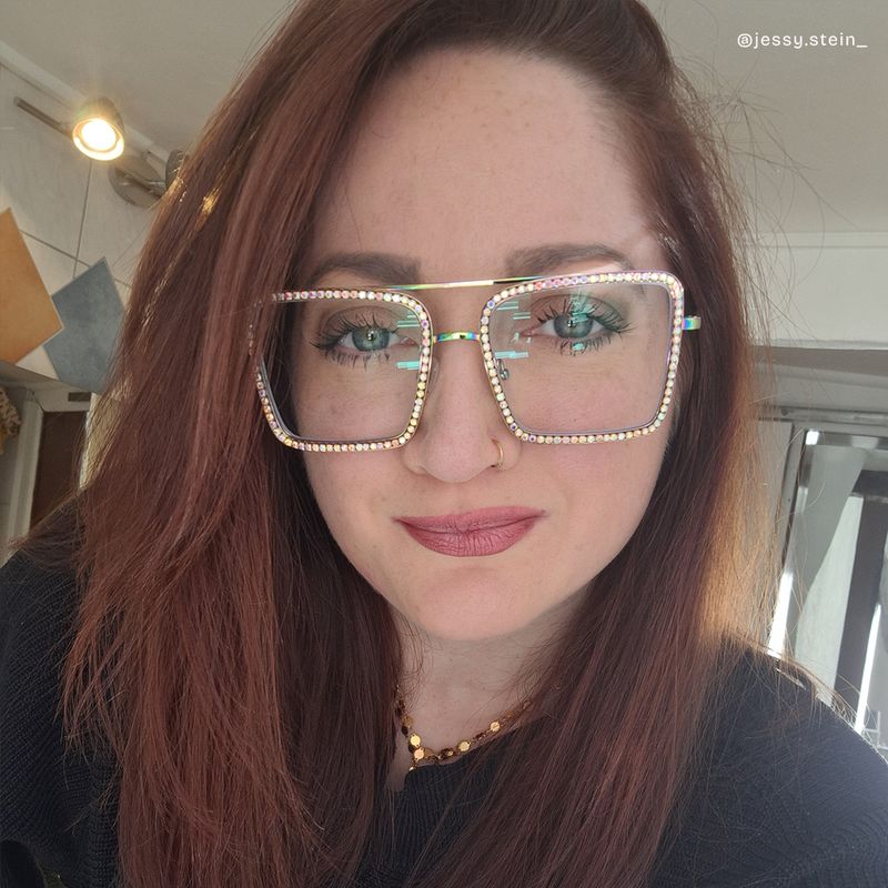 Diva Bunt Quadratisch Brille7