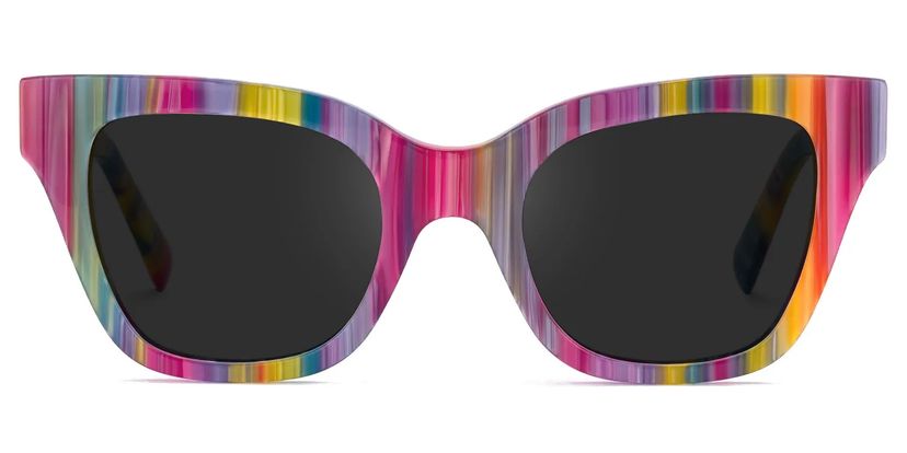 Nereyda Skittles Bunt Cateye Bonbon Brille