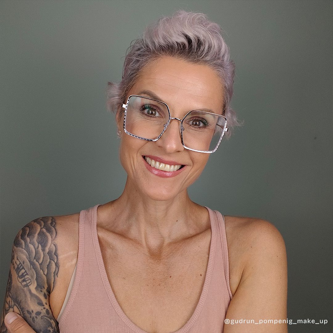 Thalia Silber Quadratisch Metall Brille6