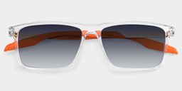 Active Klar Rechteckig Sonnenbrille1