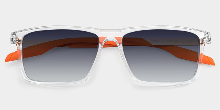 Active Klar Rechteckig Sonnenbrille