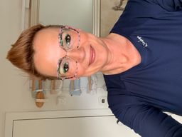 Auch in Gleitsicht und lila geblümt ist das einfach, sowohl, vom Komfo0