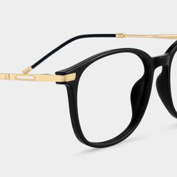 Greene Schwarz Quadratisch Brille6