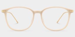 Greene Beige Quadratisch Brille2