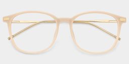 Greene Beige Quadratisch Brille3