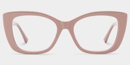 Lillian Beige Cateye Brille0