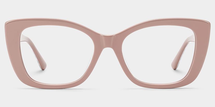 Lillian Beige Cateye Brille