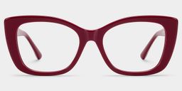Lillian Rot Cateye Brille3