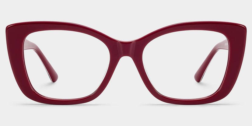 Lillian Rot Cateye Brille
