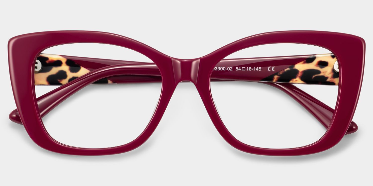 Lillian Rote Cat-Eye-Brille | ZEELOOL4