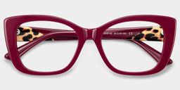 Lillian Rot Cateye Brille4