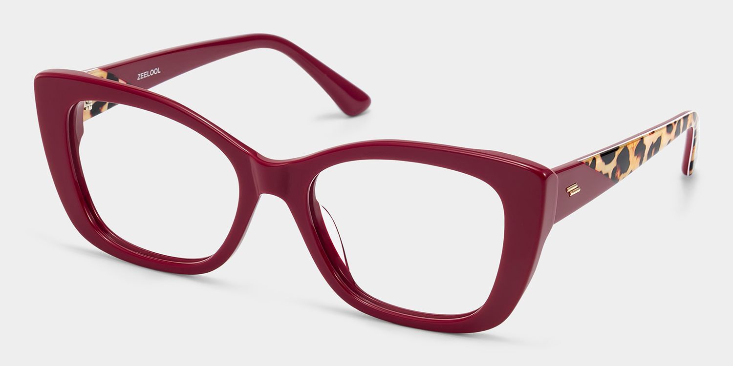 Lillian Rote Cat-Eye-Brille | ZEELOOL5