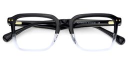 Vickerie Schwarz-Klar Rechteckig Brille2