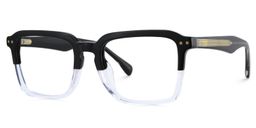 Vickerie Schwarz-Klar Rechteckig Brille3