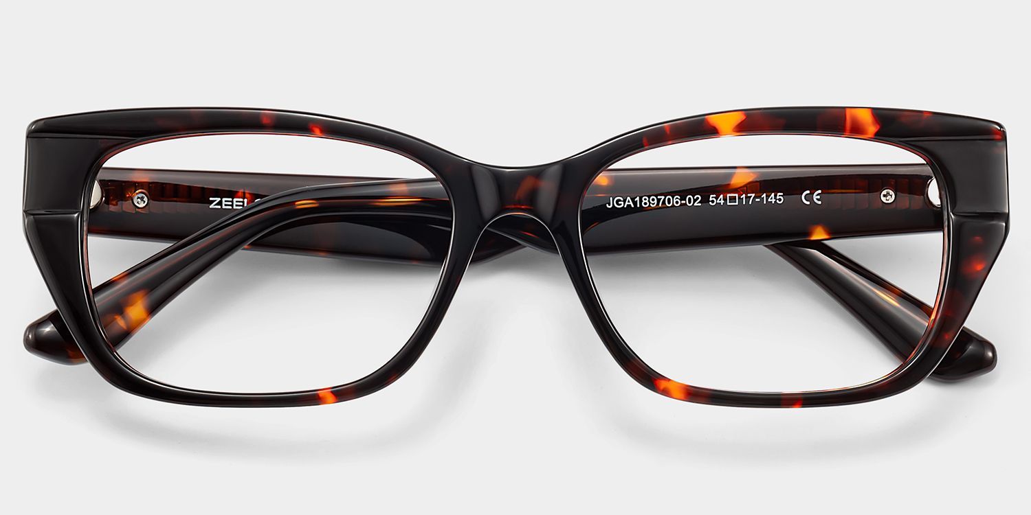Bowie Schildpatt Rechteckbrille | ZEELOOL2