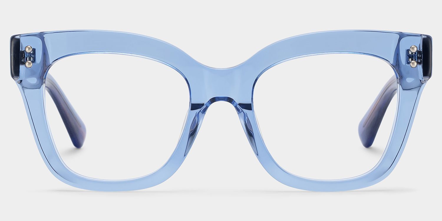Erschwingliche blaue Stella Schmetterlings-Brillenfassungen | ZEELOOL3