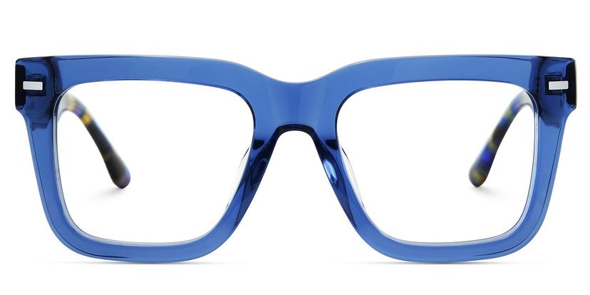 Redina Blau Quadratisch Brille
