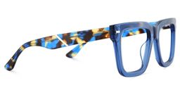 Redina Blau Quadratisch Brille4