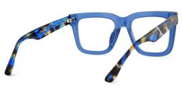 Redina Blau Quadratisch Brille5