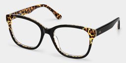 Ivy Schwarz Quadratisch Brille5