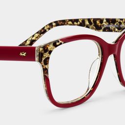 Ivy Rot Quadratisch Brille7