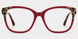 Ivy Rot Quadratisch Brille3