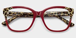 Ivy Rot Quadratisch Brille4