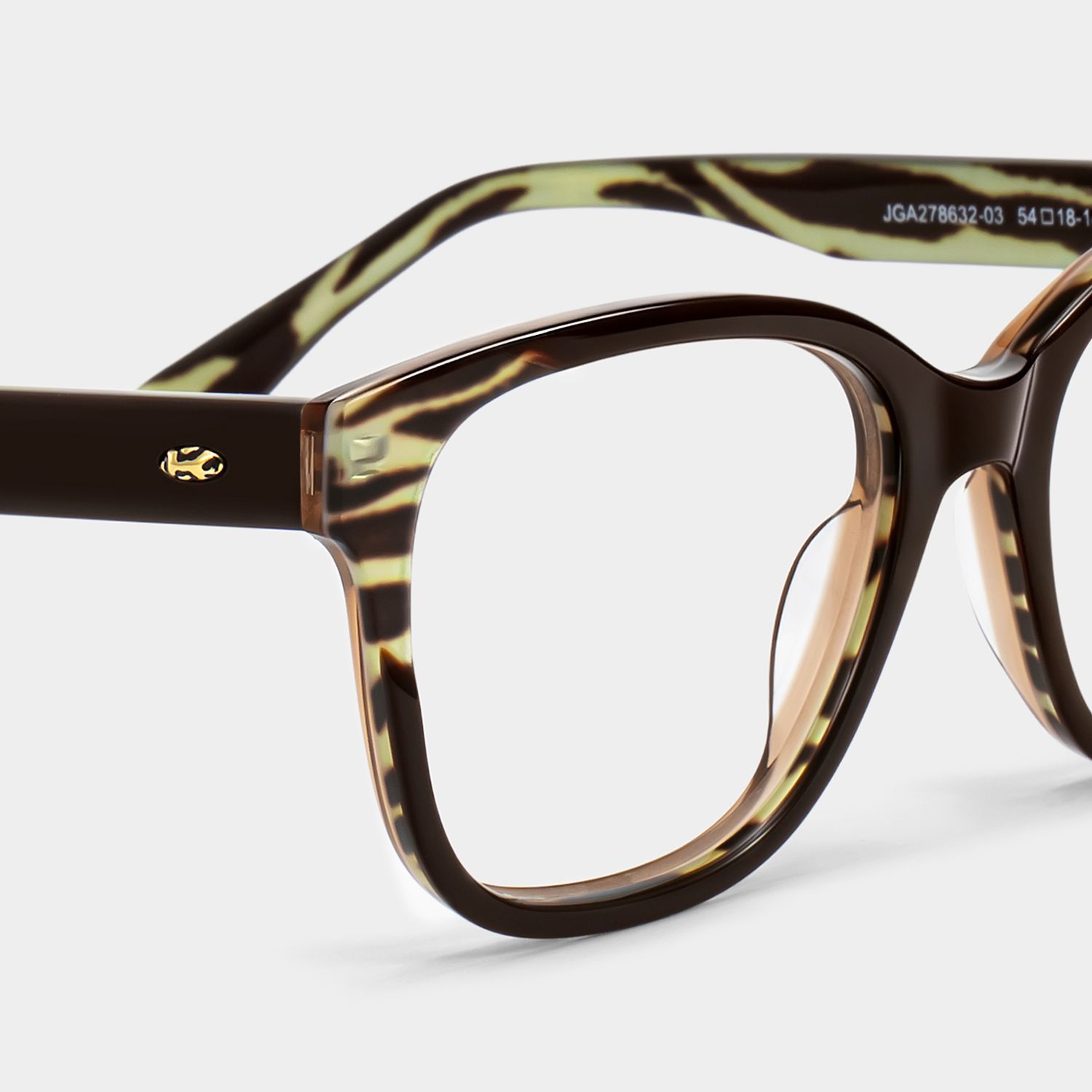 Ivy Braune Eckige Brille | ZEELOOL6