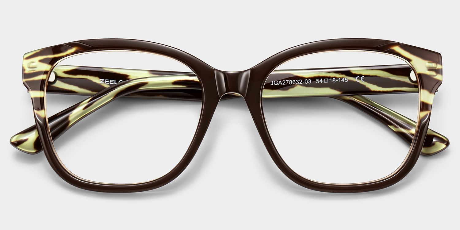 Ivy Braune Eckige Brille | ZEELOOL3