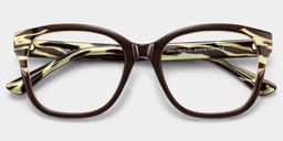 Ivy Braun Quadratisch Brille3