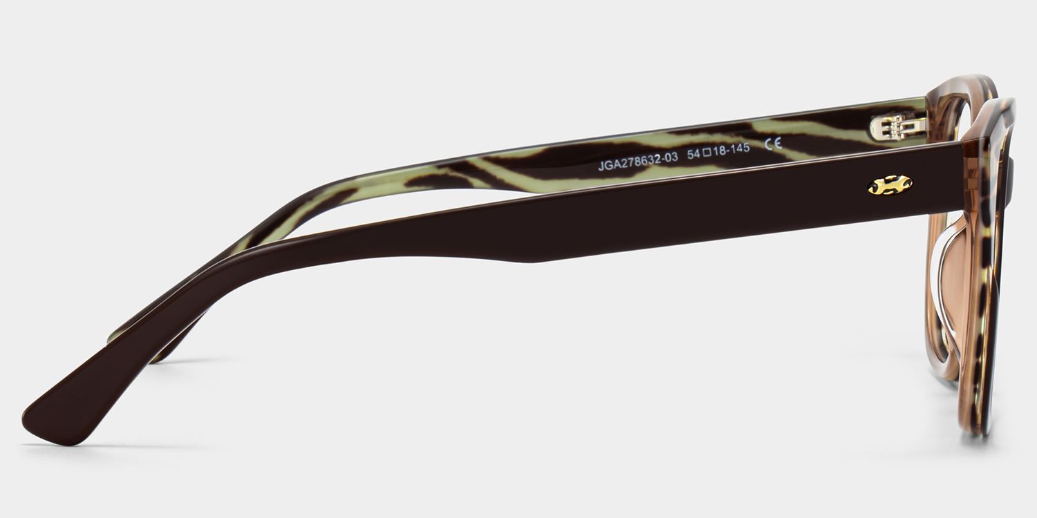 Ivy Braune Eckige Brille | ZEELOOL5