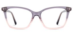Theo Grau-Rosa Rechteckig Brille1