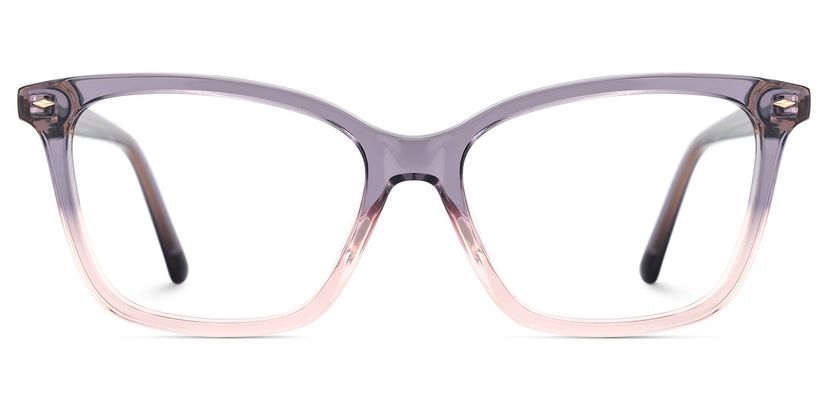 Theo Grau-Rosa Rechteckig Brille
