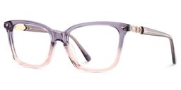Theo Grau-Rosa Rechteckig Brille3