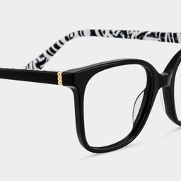 Caroline Schwarz Quadratisch Brille7