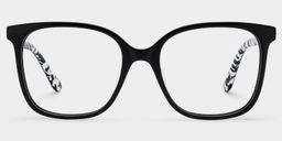 Caroline Schwarz Quadratisch Brille3