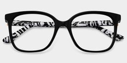 Caroline Schwarz Quadratisch Brille4