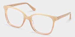 Caroline Beige Quadratisch Brille4