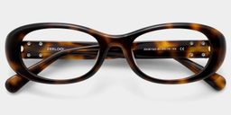Catherine Tortoise Oval Brille3