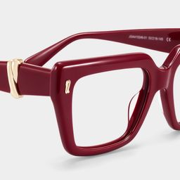 Ophelia Rot Quadratisch Brille5