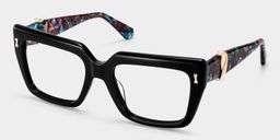 Ophelia Schwarz Quadratisch Brille4