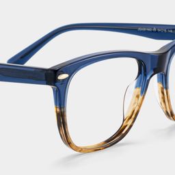 Atlas Zweifarbig Rechteckig Brille6