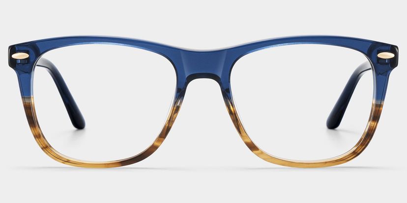 Atlas Zweifarbig Rechteckig Brille