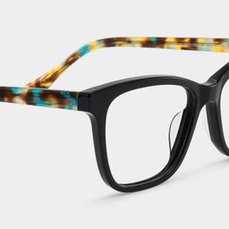 Faith Schwarz Rechteckig Brille6