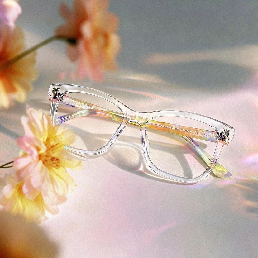 Faith Klar Rechteckig Brille